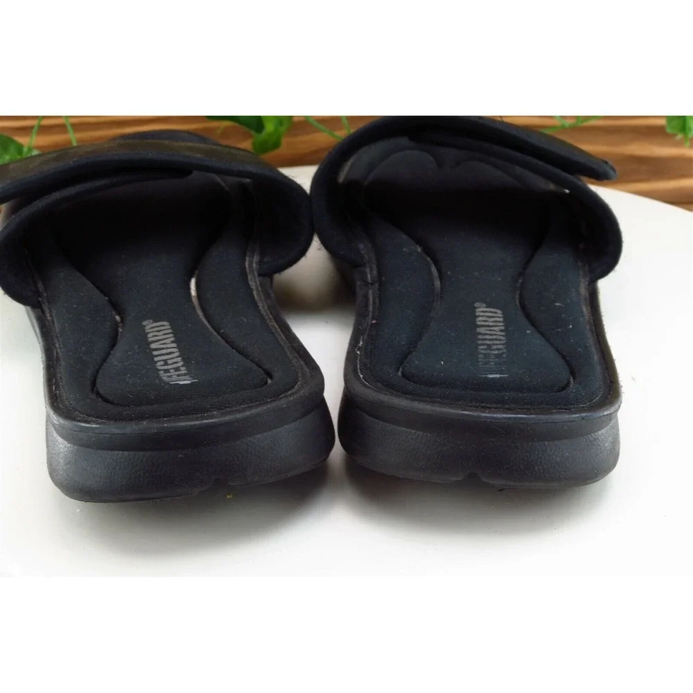 Lifeguard Size 12-13‎ M Black Slide Synthetic Men Shoes